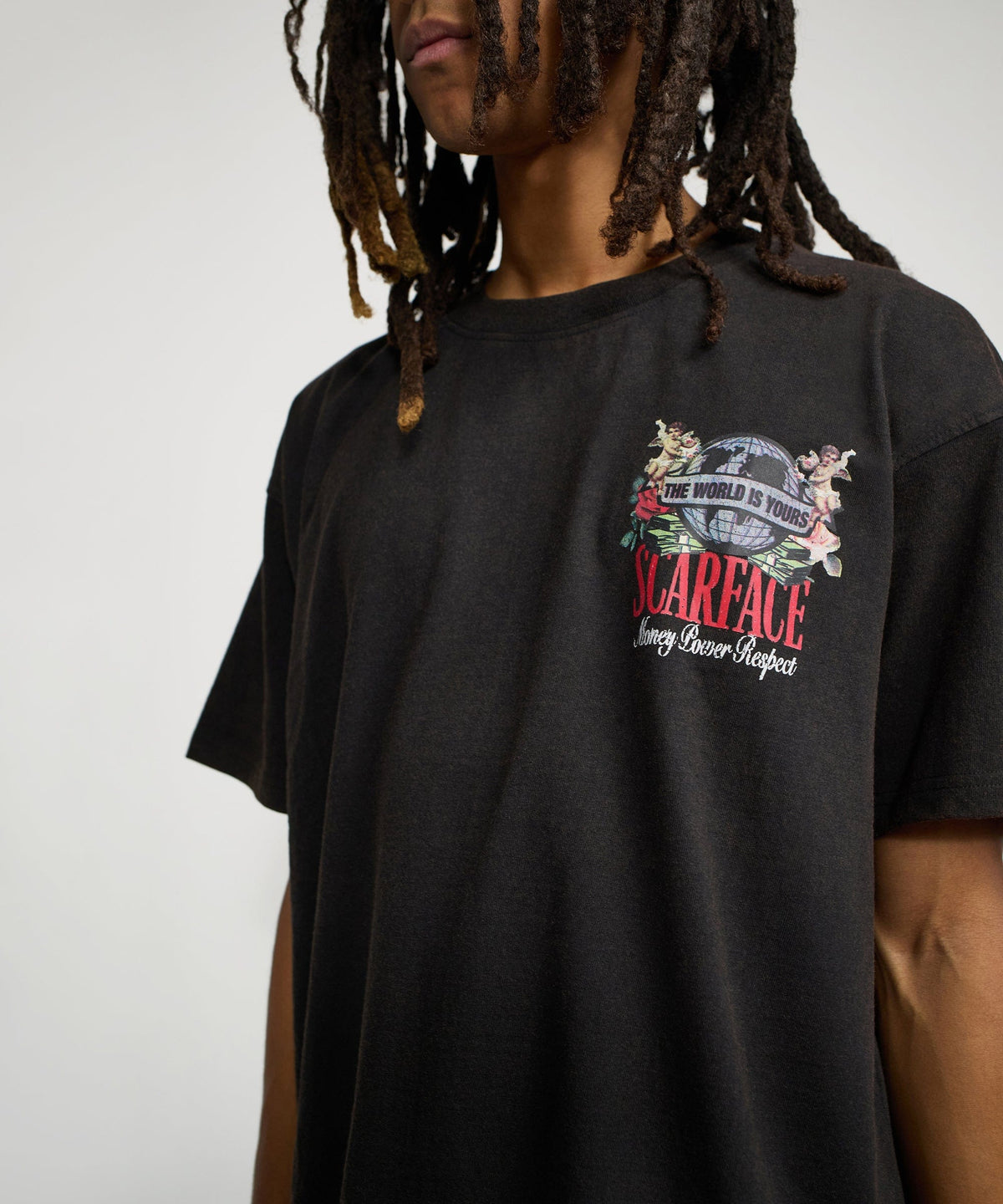 Reason Clothing Best Seller | Scarface The World Short Sleeve Tee - Black