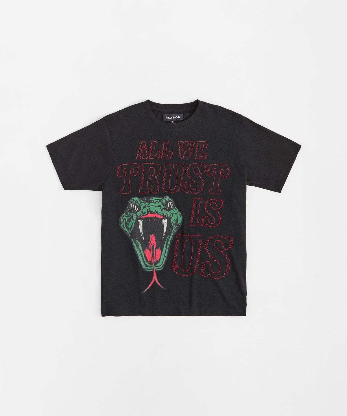 Reason Clothing Top Pick | All We Trust Is Us Short Sleeve Tee - Black