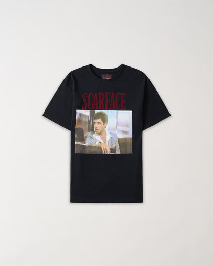 Reason Clothing Hot Sale | Scarface Rhinestone Short Sleeve Tee - Black