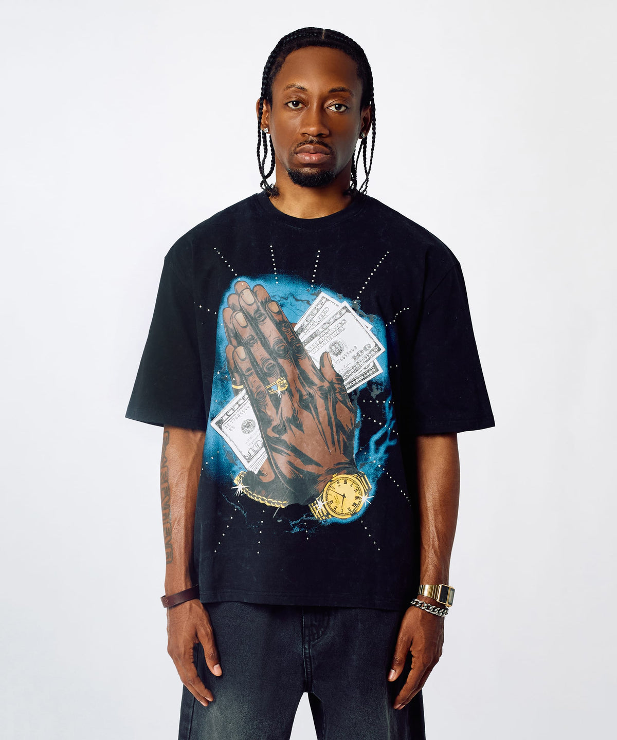 Reason Clothing Smart Buy | Blessings Short-Sleeve Tee - Washed Black