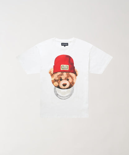 Reason Clothing Latest | Henny Rhinestone Short Sleeve Tee - White