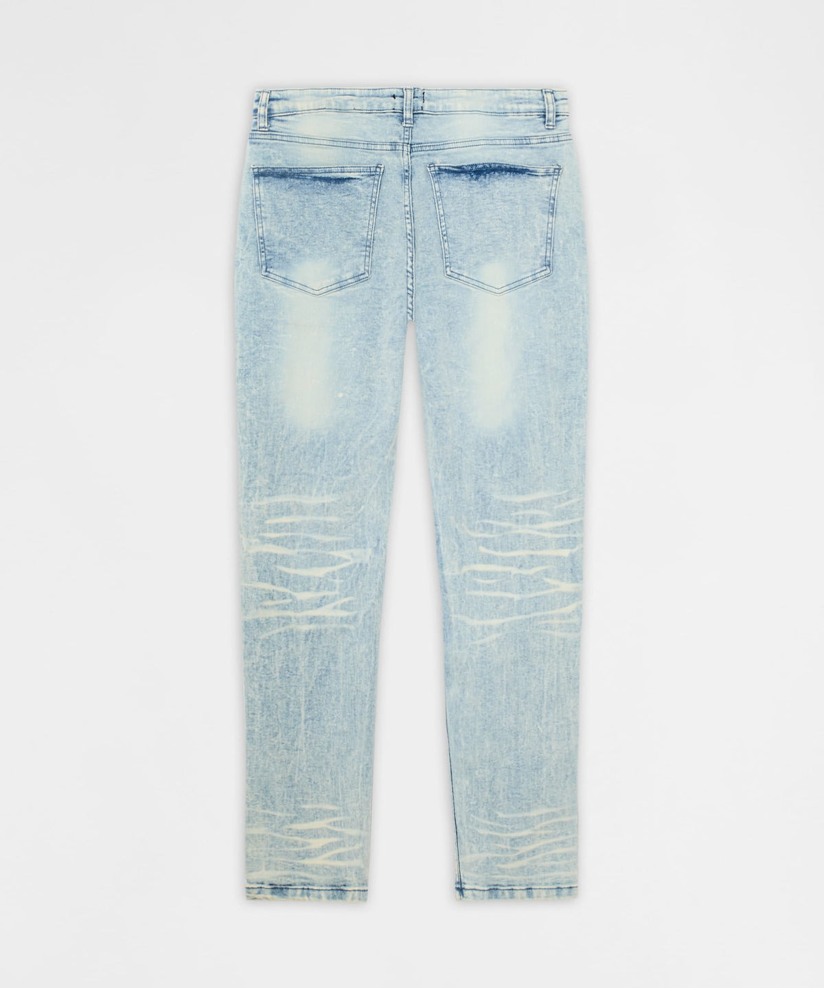 Reason Clothing Quality | Distressed Rip and Frayed Denim - Light Blue