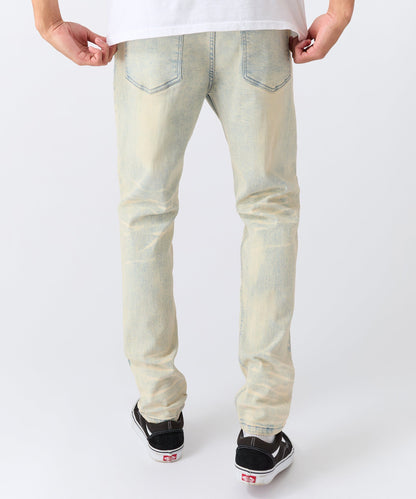 Reason Clothing Quality | Distressed Rip and Frayed Denim - Light Blue