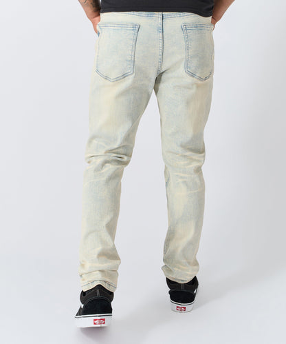 Reason Clothing Quality | Distressed Rip and Frayed Denim - Light Blue
