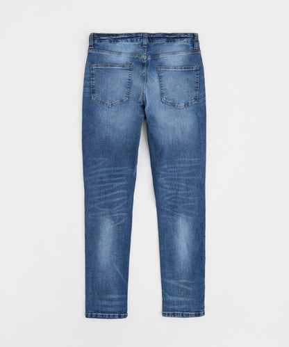 Reason Clothing Featured | Plus Size Starburst Studded Skinny Jeans - Blue