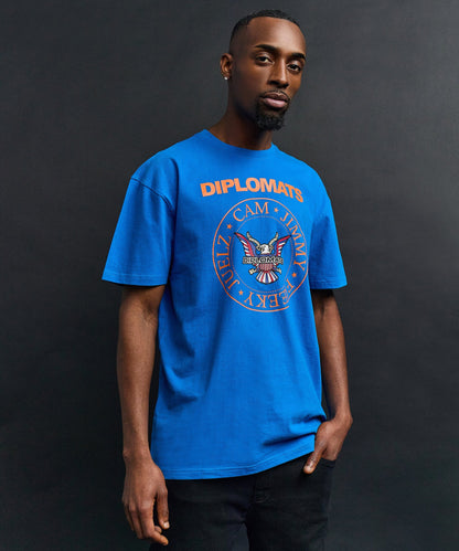 Reason Clothing Smart Buy | Dipset Crest Graphic Short Sleeve Tee - Blue