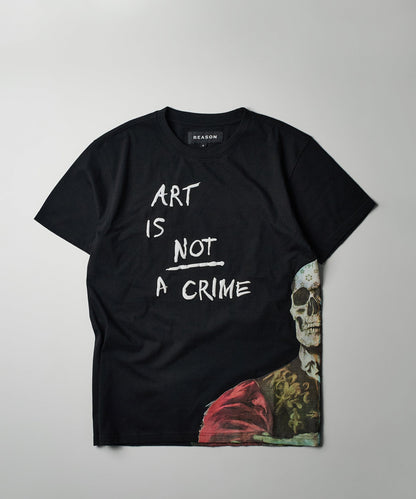 Reason Clothing Special Offer | Art Is Not A Crime Box Tee - Black