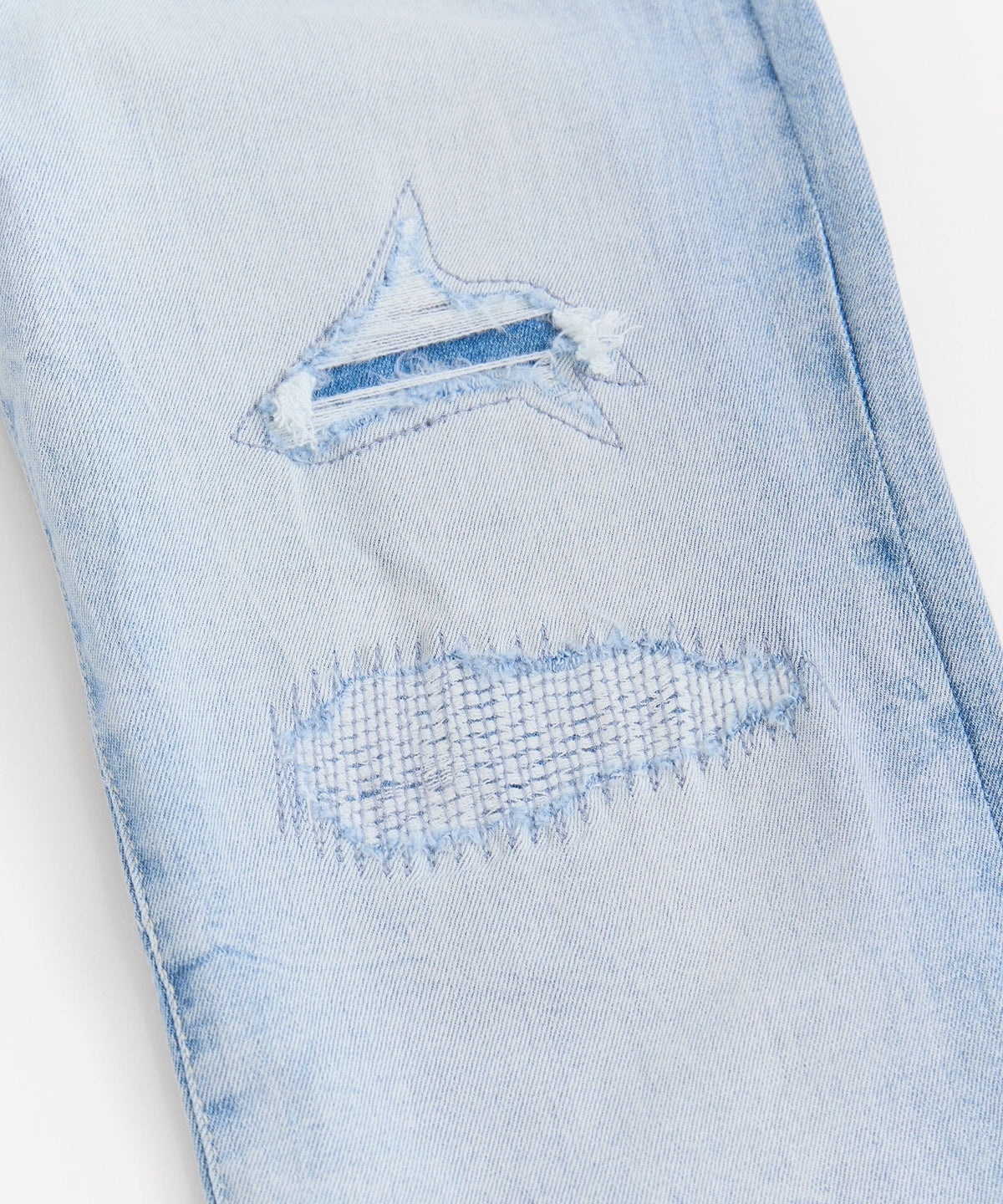 Reason Clothing Discount | Coastal Ripped Skinny Jeans - Light Blue