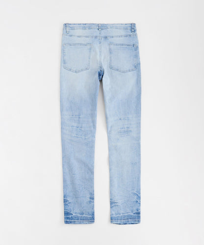 Reason Clothing Discount | Coastal Ripped Skinny Jeans - Light Blue