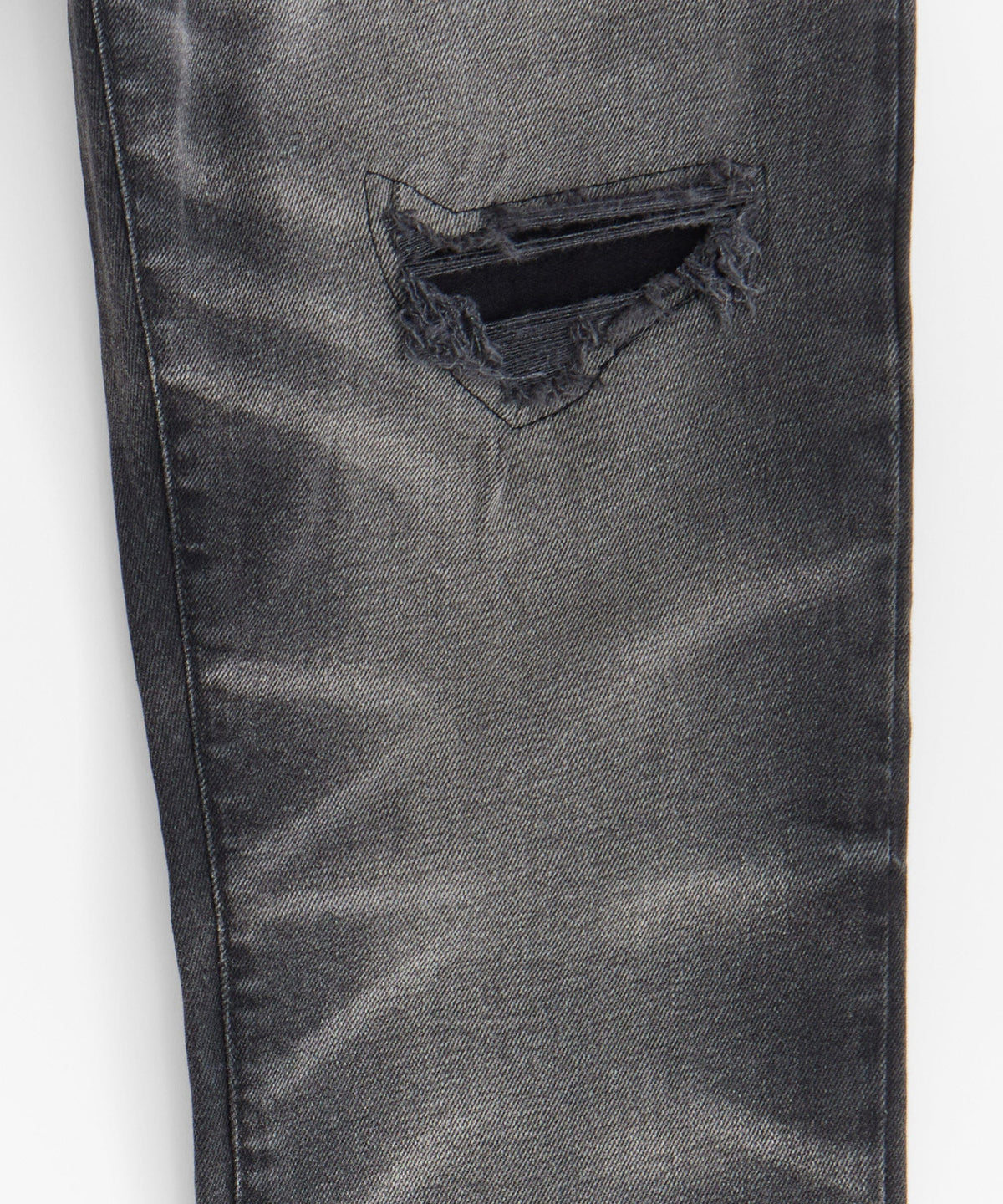 Reason Clothing Essential | Shadow Wash Distressed Skinny Jean - Black