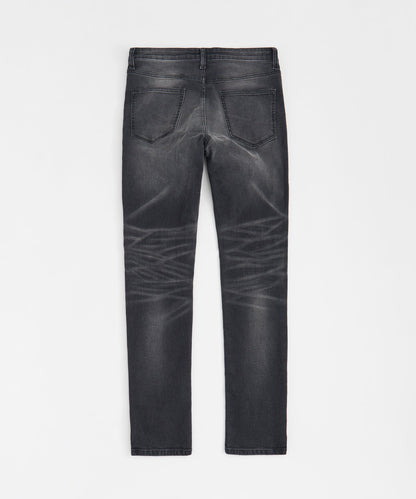 Reason Clothing Essential | Shadow Wash Distressed Skinny Jean - Black