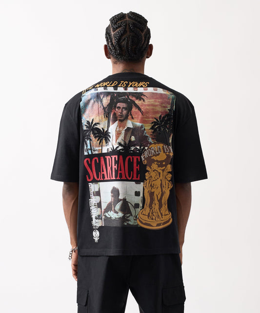 Reason Clothing Essential | Plus Size Scarface The Eyes Tee Short Sleeve Tee - Black