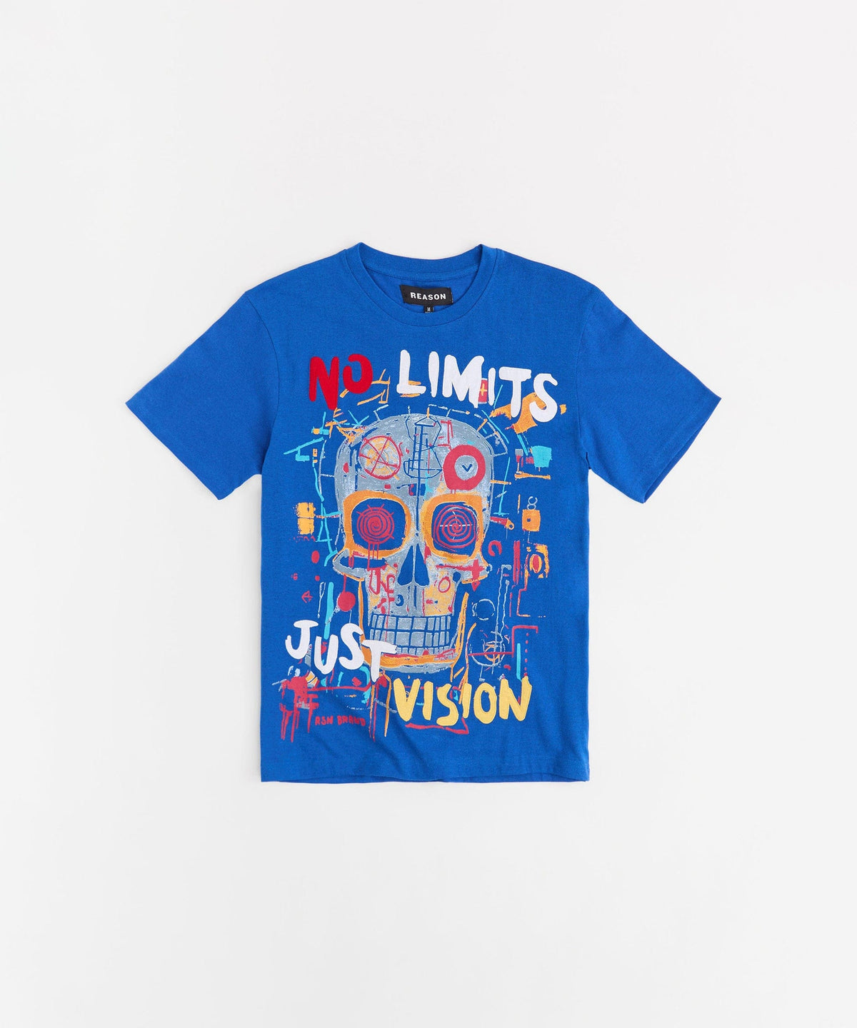 Reason Clothing Best Price | No Limits Applique Short Sleeve Tee - Blue