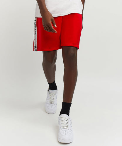 Reason Clothing Premium | Hustler Side Taped Short - Red