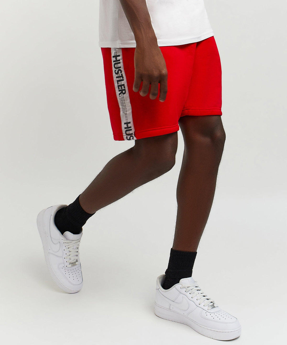 Reason Clothing Premium | Hustler Side Taped Short - Red
