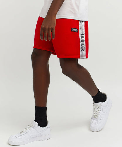 Reason Clothing Premium | Hustler Side Taped Short - Red
