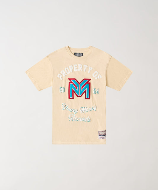 Reason Clothing Trusted | Lil Wayne Property Of Applique Short Sleeve Tee - Khaki
