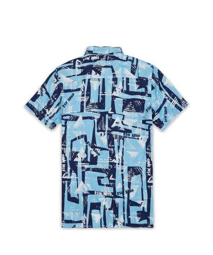 Reason Clothing Recommended | Aqua Shirt Shorts Set