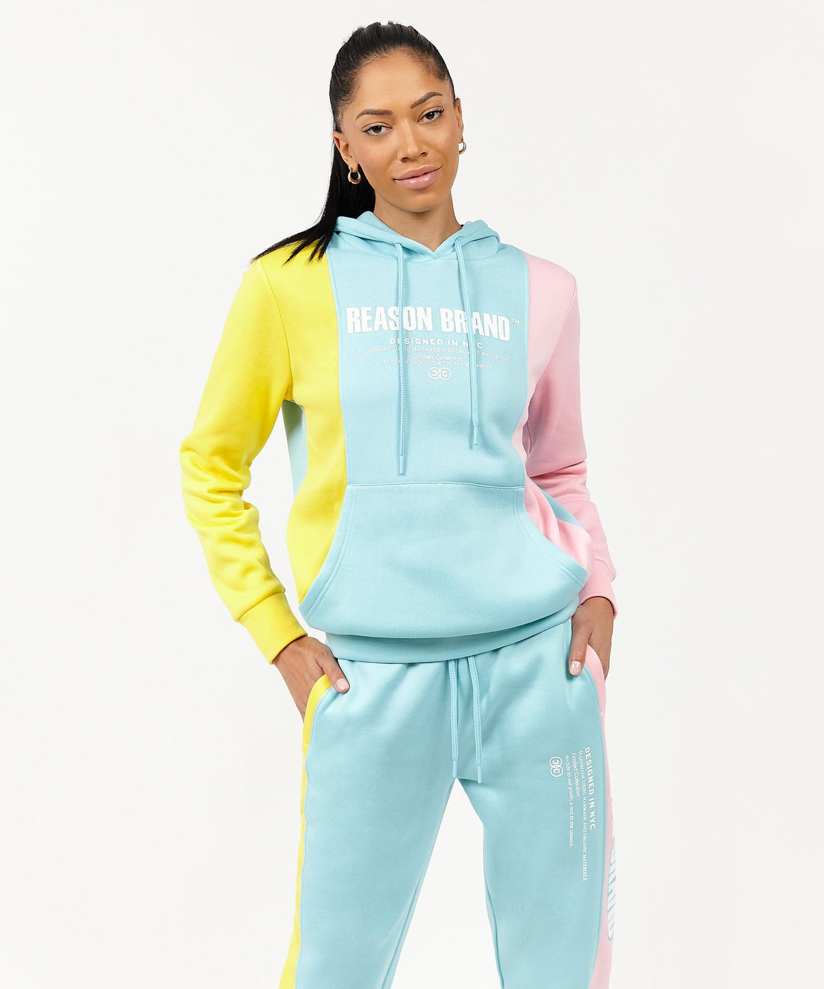 Reason Clothing Deals | Womens Blocked Hoodie