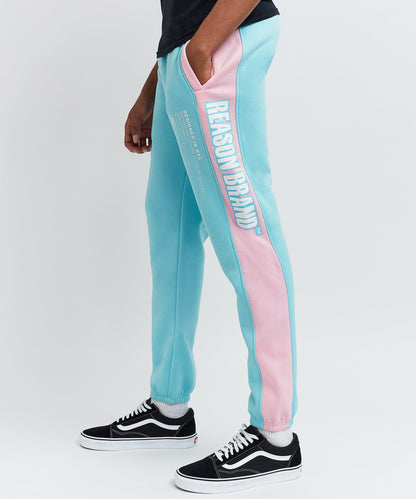 Reason Clothing Quality | Blocked Pastel Logo Jogger