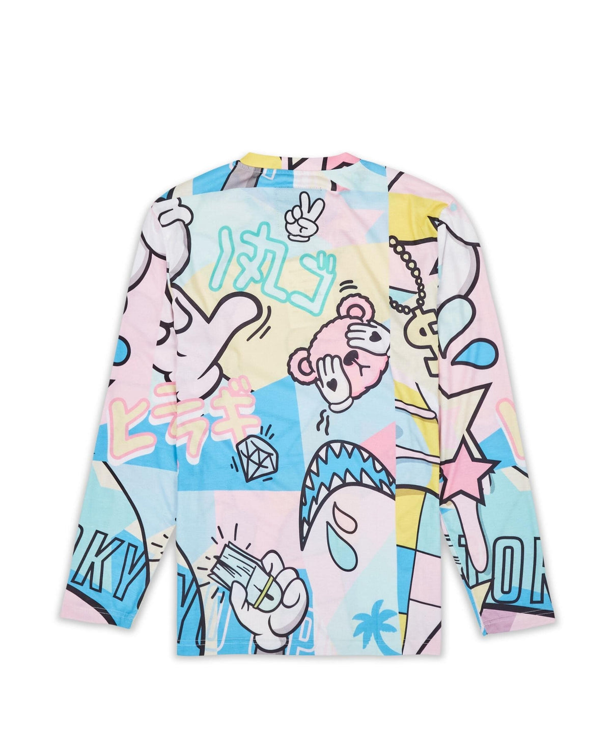Reason Clothing Premium | Cartoon Print Long Sleeve Tee