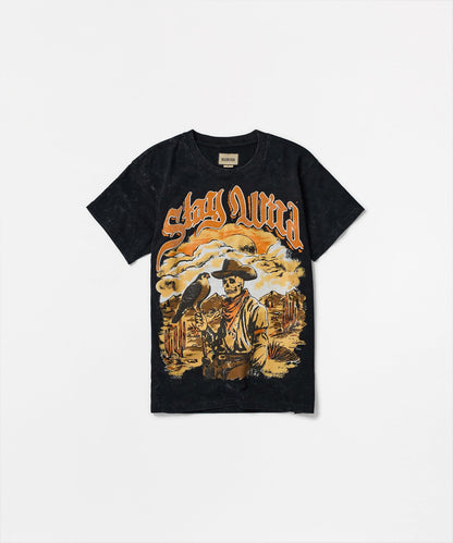 Reason Clothing Trending | Stay Wild Short Sleeve Tee - Black