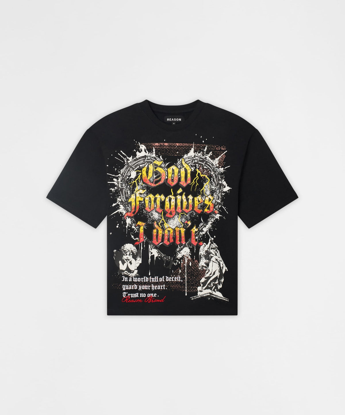 Reason Clothing Deals | Forgives Embroidered Tee - Black