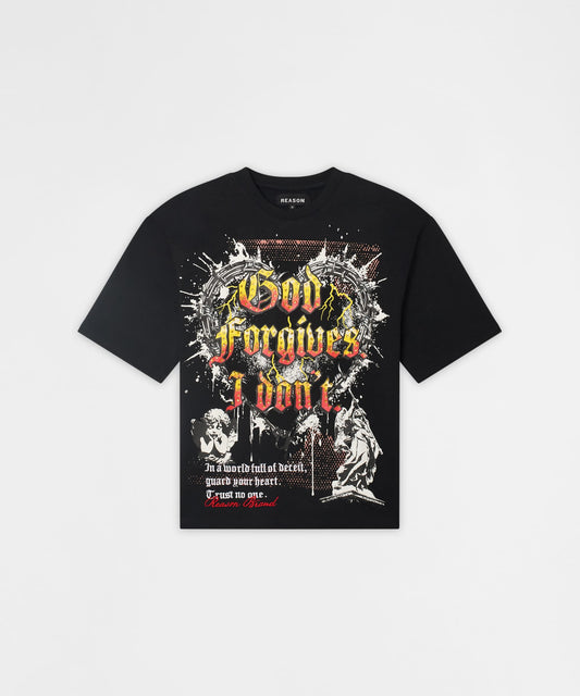 Reason Clothing Deals | Forgives Embroidered Tee - Black