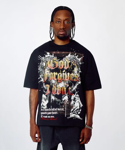 Reason Clothing Deals | Forgives Embroidered Tee - Black