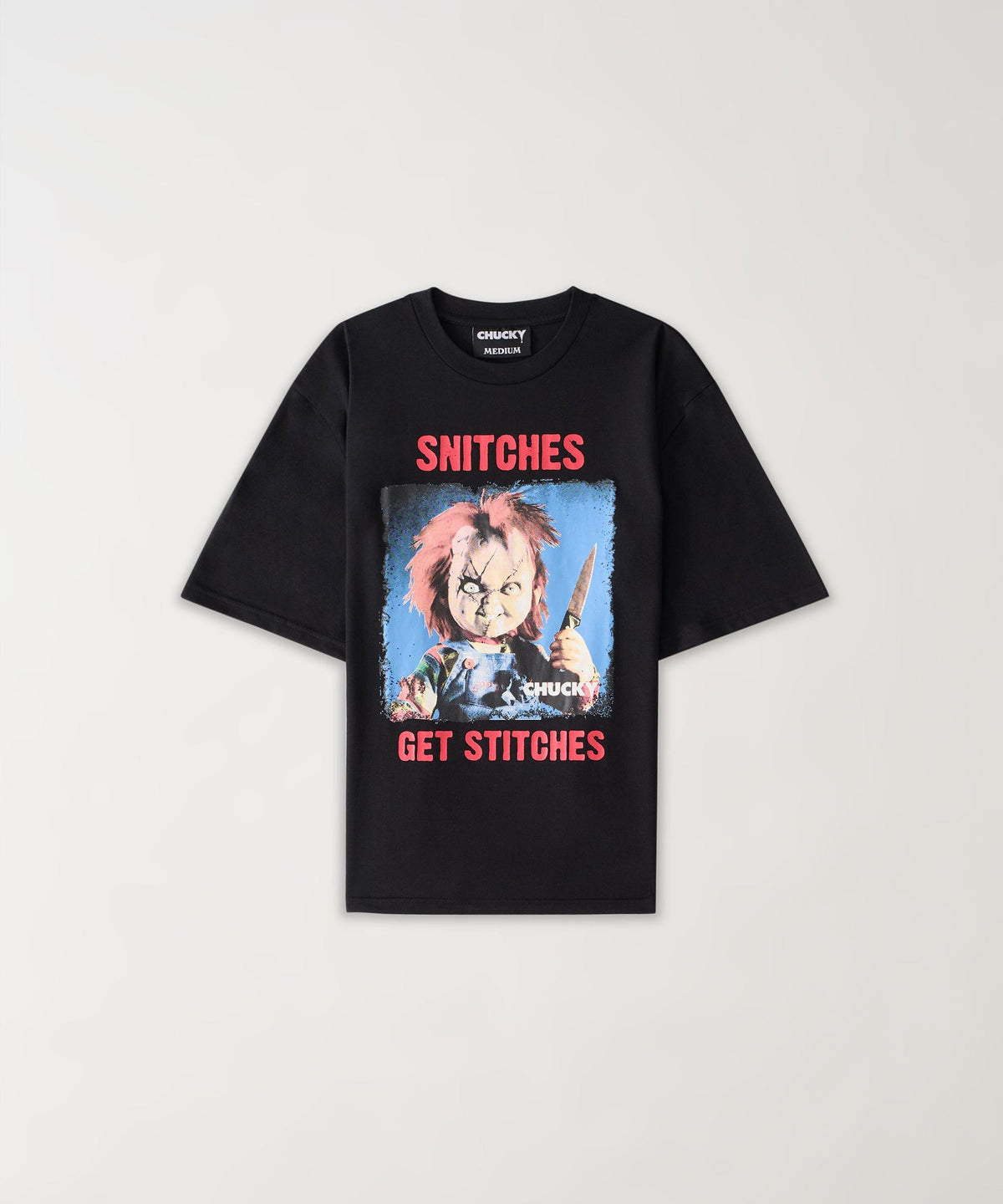 Reason Clothing Trending | Chucky "Snitches Get Stitches" Tee - Black