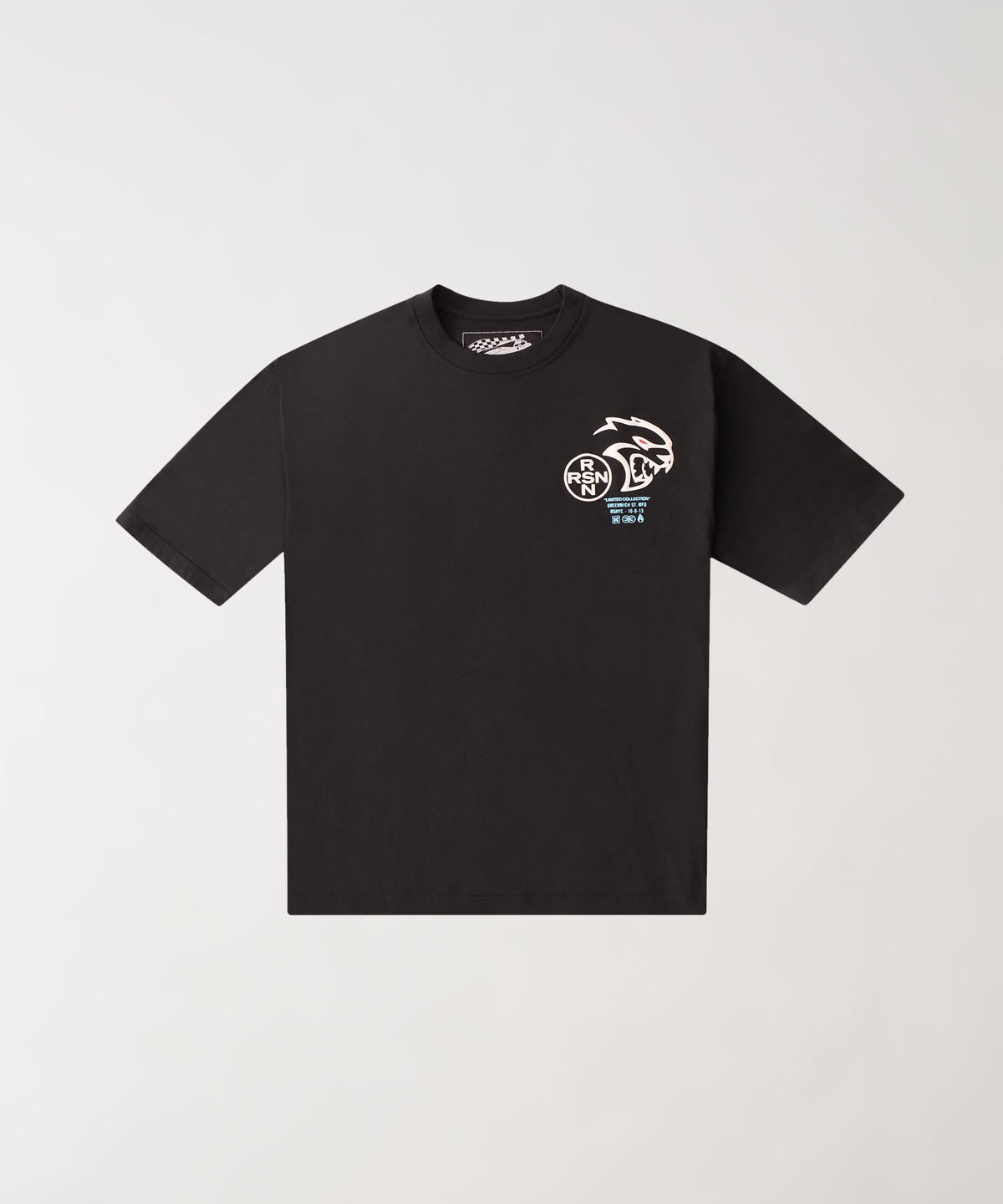 Reason Clothing Popular | Plus Size Dodge Hellcate Short Sleeve Tee - Black