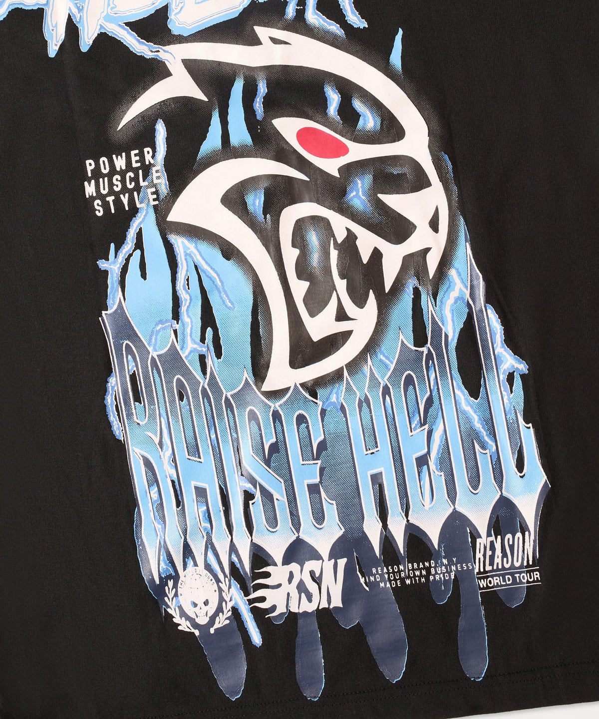 Reason Clothing Popular | Plus Size Dodge Hellcate Short Sleeve Tee - Black