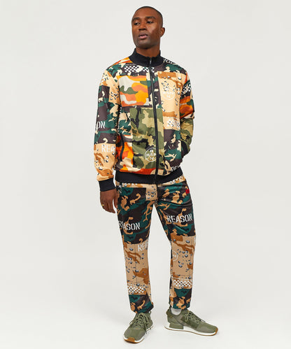 Reason Clothing Customer Favorite | Multi Allover Camo Mixed Print Track Set