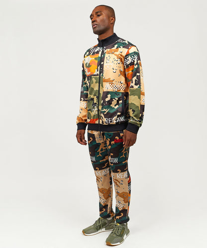 Reason Clothing Customer Favorite | Multi Allover Camo Mixed Print Track Set