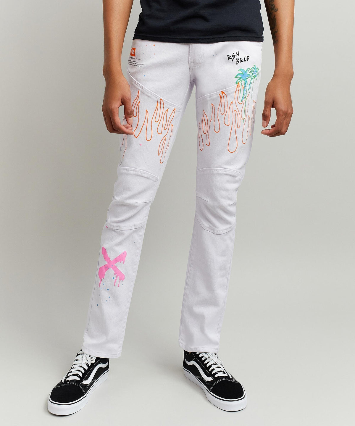 Reason Clothing Signature | Beach Rider Jeans - White