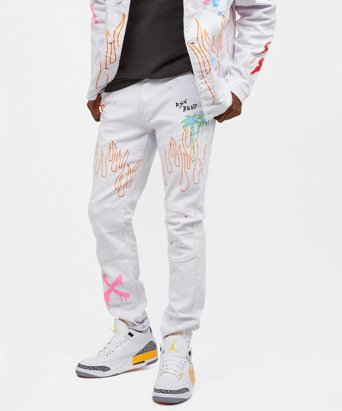 Reason Clothing Signature | Beach Rider Jeans - White