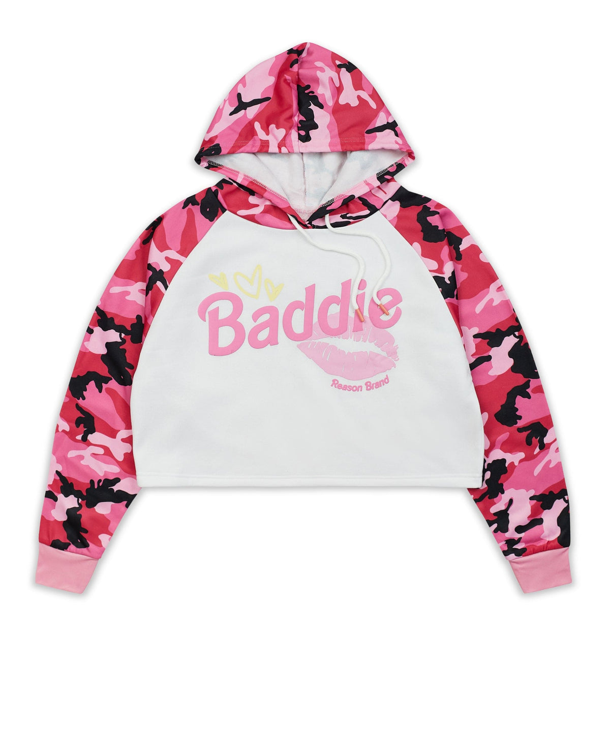 Reason Clothing Trusted | Baddie Camo Crop Hoodie