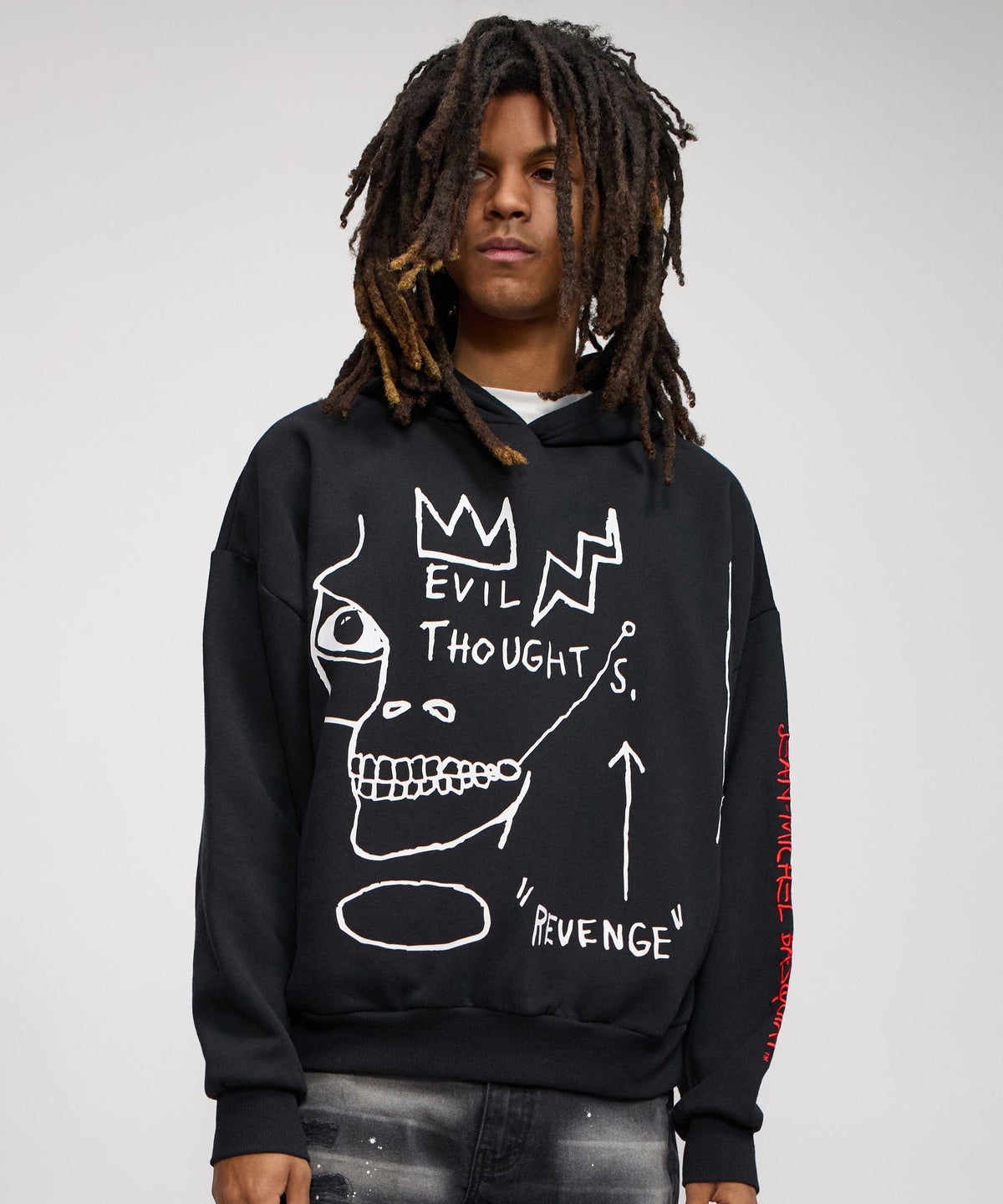 Reason Clothing Best Price | Basquiat Evil Thoughts Hoodie