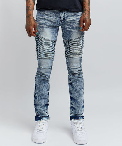 Reason Clothing Sale | Wright Denim Jeans - Blue