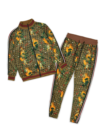 Reason Clothing Featured | Quick Tiger Print Monogram Track Set
