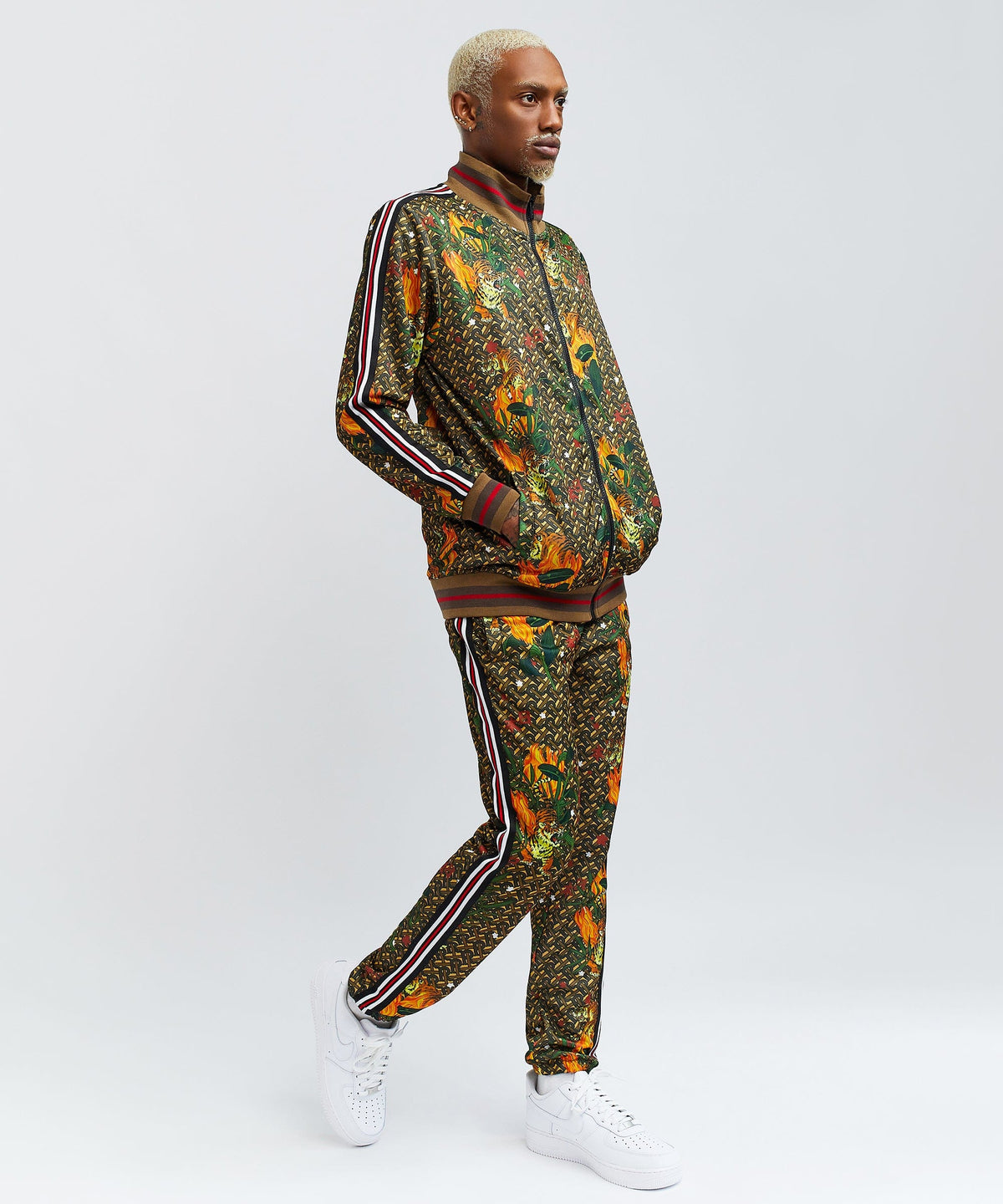 Reason Clothing Featured | Quick Tiger Print Monogram Track Set