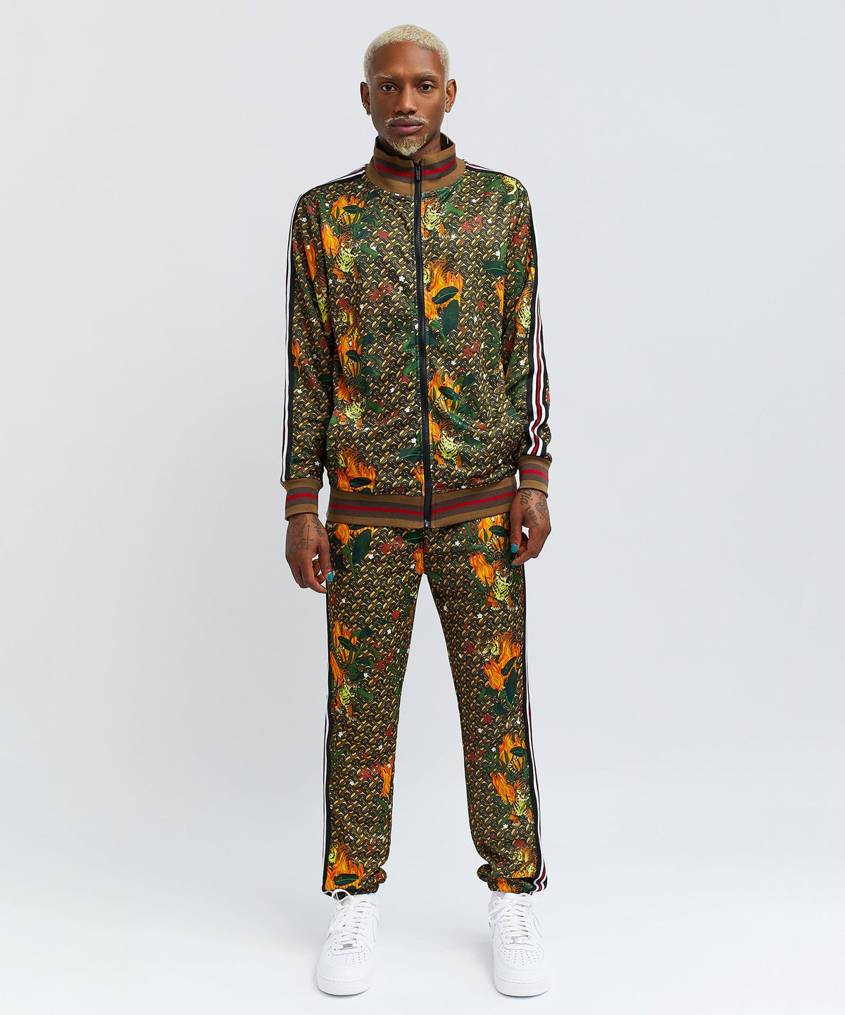 Reason Clothing Featured | Quick Tiger Print Monogram Track Set