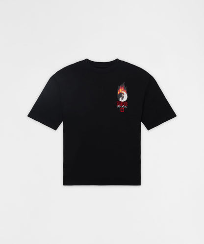 Reason Clothing Customer Favorite | Plus SIze Scarface Fire Short Sleeve Tee - Black