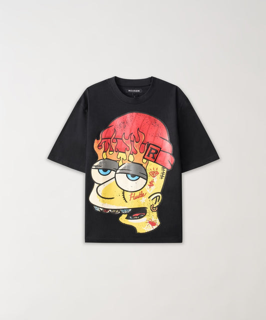 Reason Clothing Signature | Plus Size Misunderstood Tee - Black