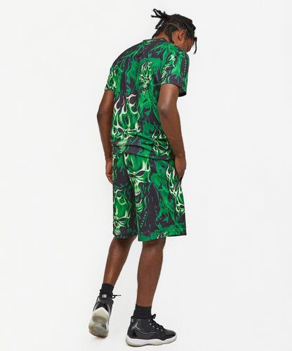 Reason Clothing Quality | Skull Rider Tee Shorts Set