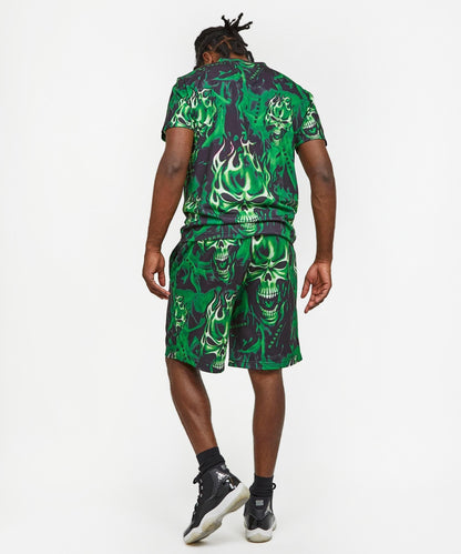 Reason Clothing Quality | Skull Rider Tee Shorts Set