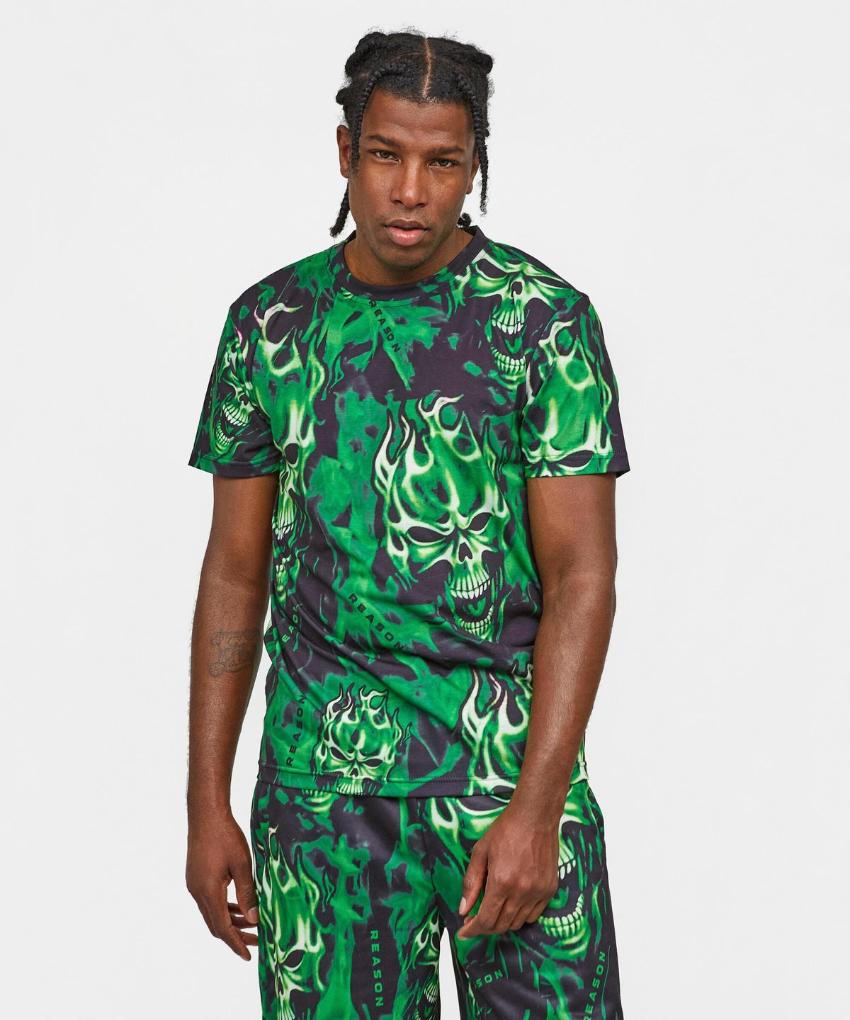 Reason Clothing Quality | Skull Rider Tee Shorts Set