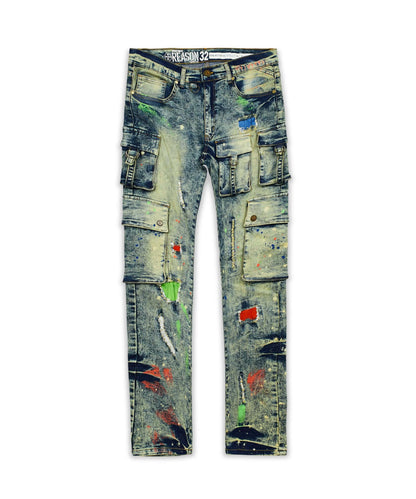 Reason Clothing Featured | Radical Paint Splatter Patch Jeans