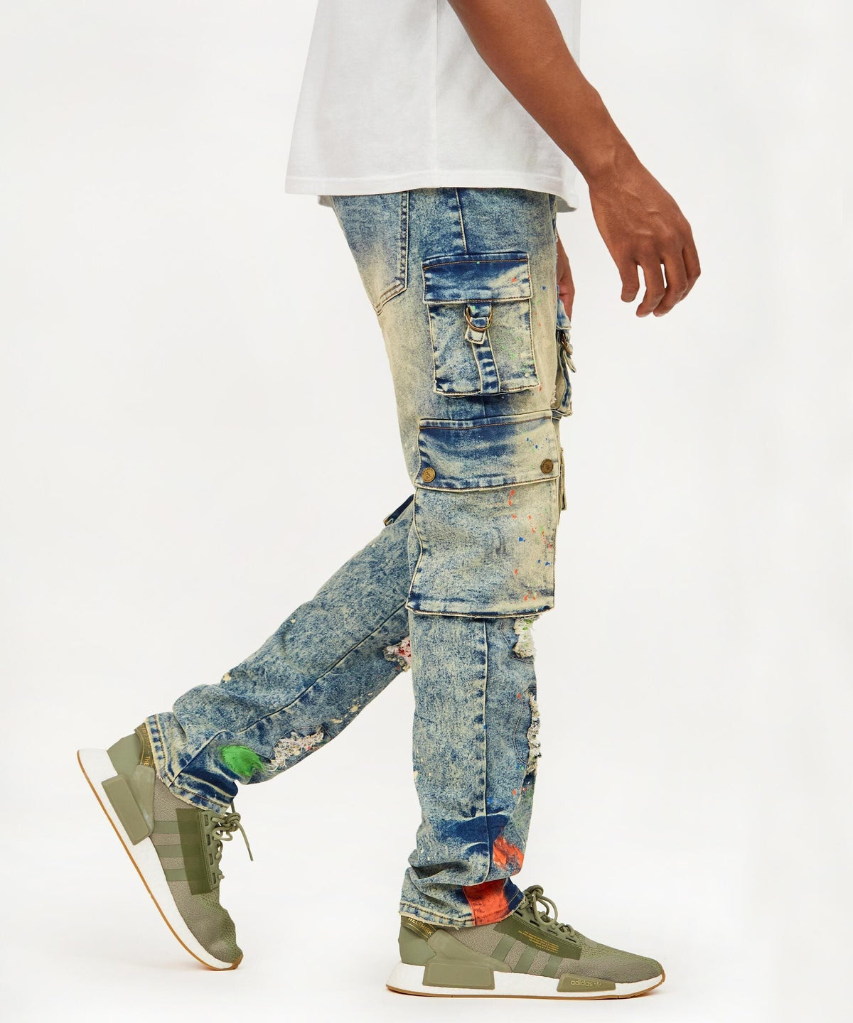Reason Clothing Featured | Radical Paint Splatter Patch Jeans