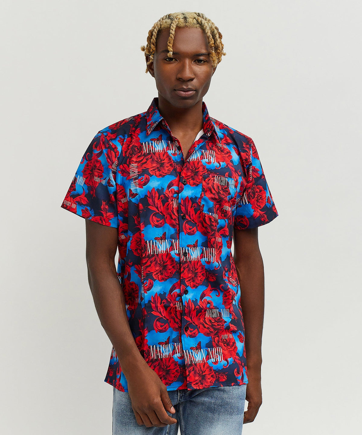 Reason Clothing Popular | Rose Short Sleeve Shirt